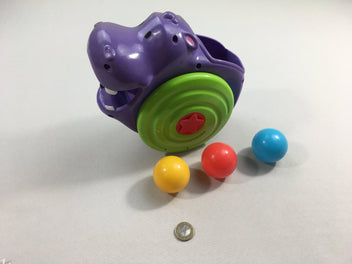 Playskool Bascul'à balles, hippopotame-Traces usures
