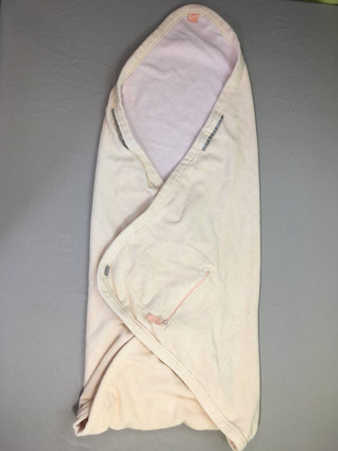 Couverture enveloppante éponge saumon/rose - sans bonnet, moins cher chez Petit Kiwi