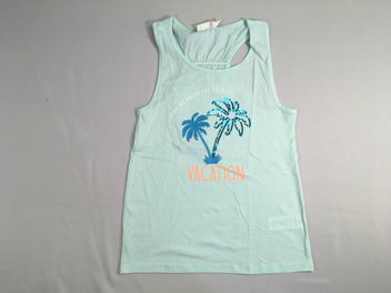 T-shirt s.m vert palmiers sequins