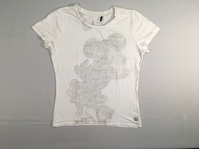 T-shirt m.c blanc Mickey, moins cher chez Petit Kiwi