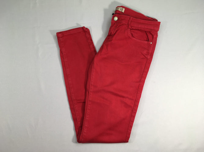 Pantalon slim rouge, 40, moins cher chez Petit Kiwi