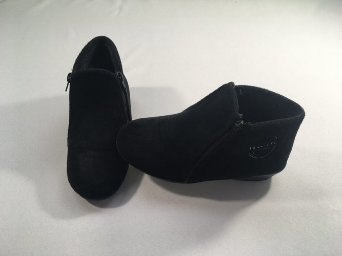 Hush puppies pantoufles velours noir zip, 37, moins cher chez Petit Kiwi