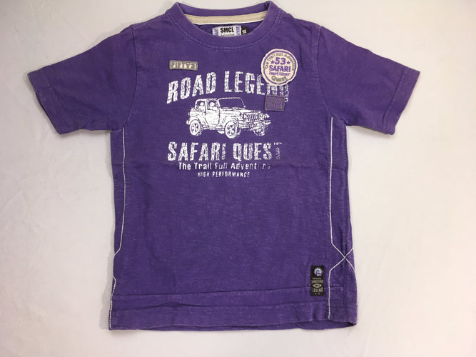 T-shirt m.c mauve Road Safari, moins cher chez Petit Kiwi
