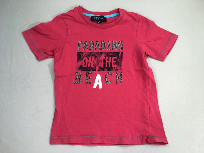 T-shirt m.c rose Parading, moins cher chez Petit Kiwi