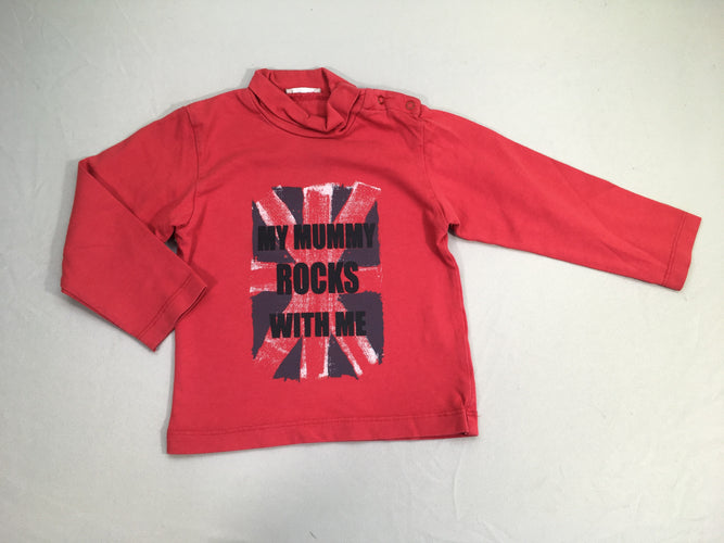 T-shirt m.l rouge My Mummy, moins cher chez Petit Kiwi
