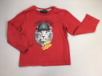 T-shirt m.l rouge lion Sport