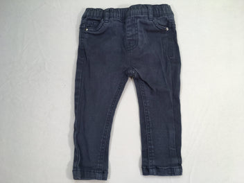 Pantalon bleu marine, décoloré