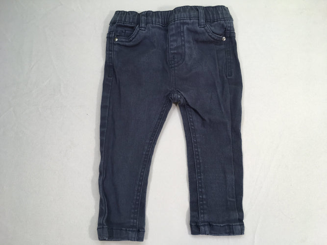 Pantalon bleu marine, décoloré, moins cher chez Petit Kiwi