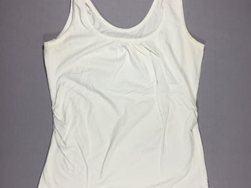 T-shirt s.m blanc - pas d'étiquette - taille estimée M