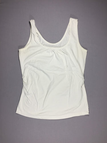 T-shirt s.m blanc - pas d'étiquette - taille estimée M, moins cher chez Petit Kiwi