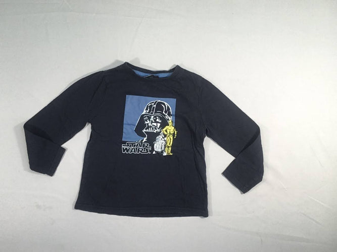 T-shirt m.l bleu marine Star Wars, moins cher chez Petit Kiwi