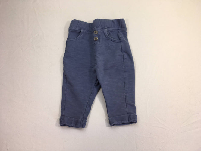 Pantalon molleton bleu flammé, moins cher chez Petit Kiwi