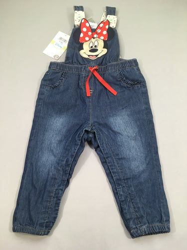 NEUF salopette denim Minnie, moins cher chez Petit Kiwi