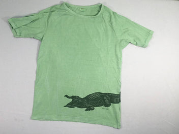 T-shirt m.c vert effet délavé