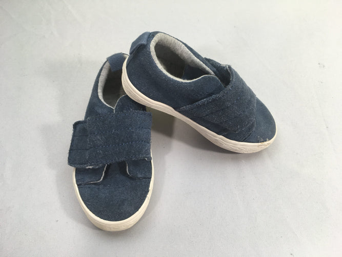 Chaussures basses bleues scratch, 20, moins cher chez Petit Kiwi