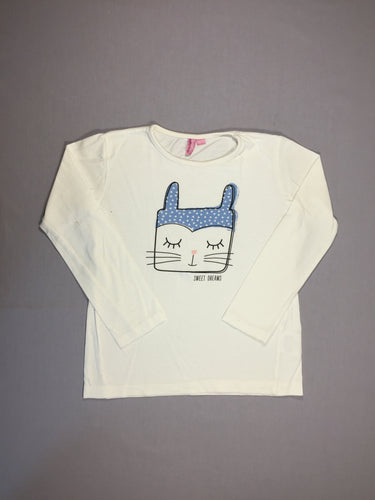 T-shirt m.l blanc lapin au bonnet bleu, moins cher chez Petit Kiwi