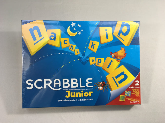 NEUF sous blister - Scrabble junior en néerlandais, 6-10a, moins cher chez Petit Kiwi