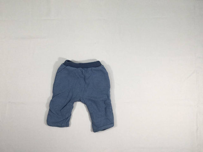 Pantalon molleton bleu chevrons, moins cher chez Petit Kiwi