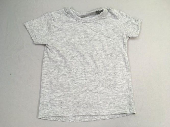 T-shirt m.c gris chiné, moins cher chez Petit Kiwi