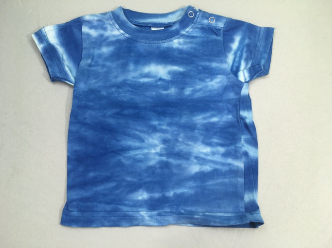 T-shirt m.c bleu tie and dye, moins cher chez Petit Kiwi