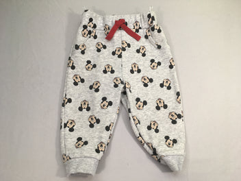 Pantalon molleton gris chiné Mickey