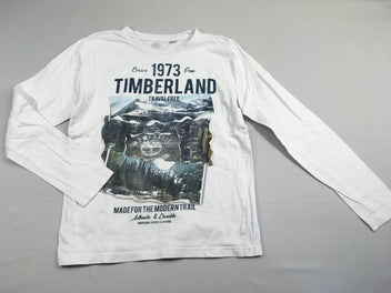 T-shirt m.l blanc 1973, manches tachées