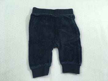 Pantalon de training velours bleu marine