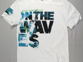 T-shirt m.c blanc Wave