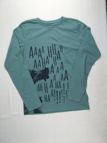 NEUF T-shirt m.l bleu Aaahhh, moins cher chez Petit Kiwi