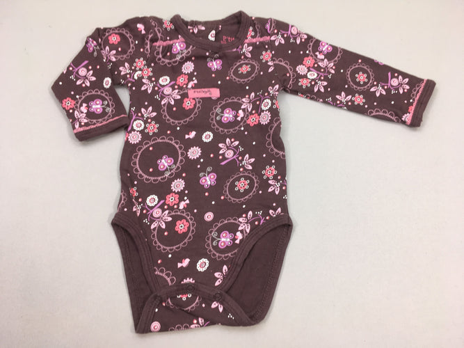 Body m.l mauve papillons, P'tit Béguin, moins cher chez Petit Kiwi