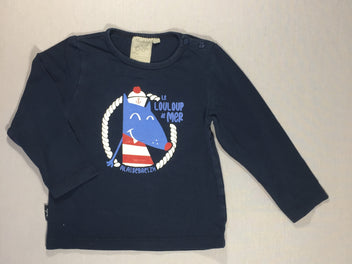 T-shirt m.l bleu foncé - Le Louloup de mer