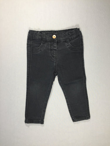 Pantalon jean noir (élasthane), moins cher chez Petit Kiwi