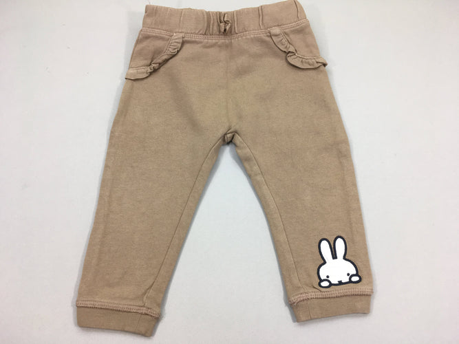 Pantalon molleton beige Miffy, moins cher chez Petit Kiwi