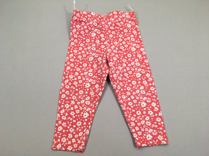 Legging rose fleurs, moins cher chez Petit Kiwi