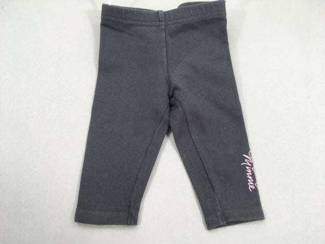 Legging gris foncé Minnie, moins cher chez Petit Kiwi