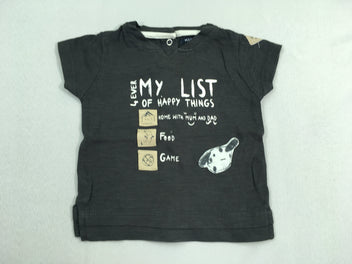 T-shirt m.c gris foncé my list