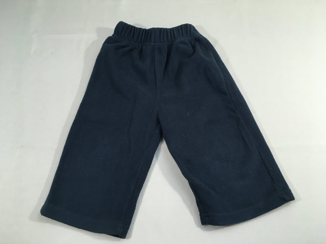 Pantalon polar bleu foncé, moins cher chez Petit Kiwi