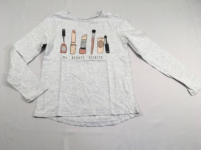 T-shirt m.l gris chiné make up, moins cher chez Petit Kiwi