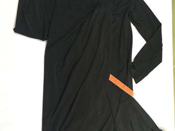 Robe m.l noire avec elastique , effet porte-feuille (Pomkin)