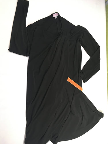 Robe m.l noire avec elastique , effet porte-feuille (Pomkin), moins cher chez Petit Kiwi