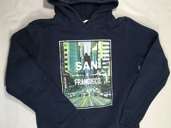 Sweat à capuche bleu foncé San Francisco