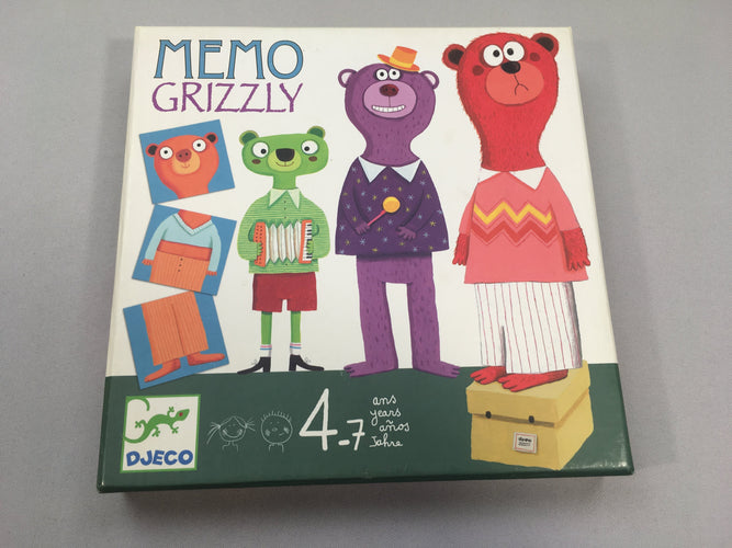 Memo Grizzly 4-7a, moins cher chez Petit Kiwi