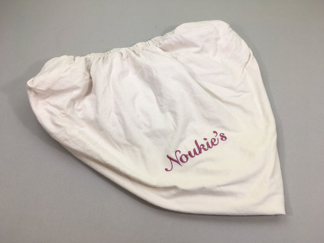 Drap-housse rose très pâle Noukie's 60-120 cm, moins cher chez Petit Kiwi