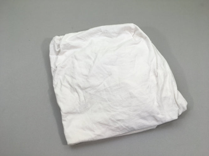 Drap-housse blanc léger 60-120cm, moins cher chez Petit Kiwi
