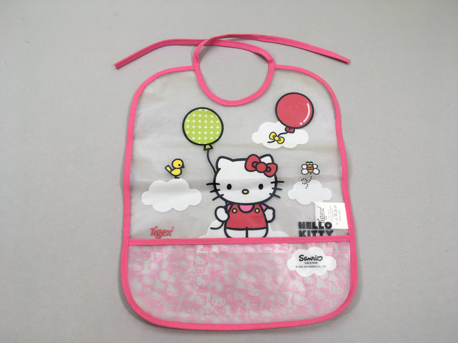 Bavoir plastifié Hello Kitty, moins cher chez Petit Kiwi