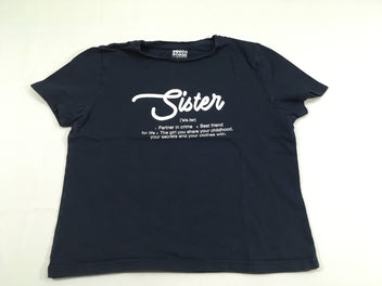 T-shirt m.c bleu foncé Sister