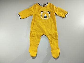 Pyjama jersey jaune, tête de tigre
