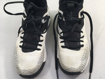 Baskets blanches/noires, 36