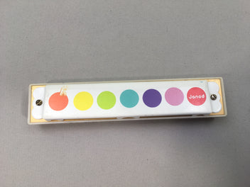 Harmonica blanc pois