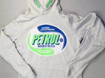 Sweat gris très clair Petrol à capuche